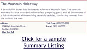Sample Summary Listing